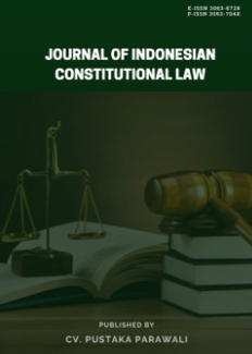 Cover Journal of Indonesian Constitutional Law